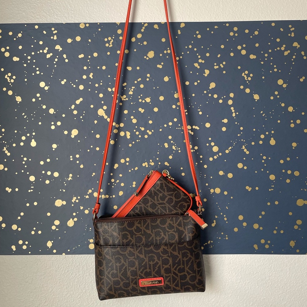 Calvin Klein Crossbody Bag and Detachable Clutch